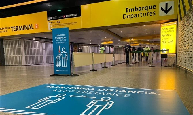 Área de embarque internacional