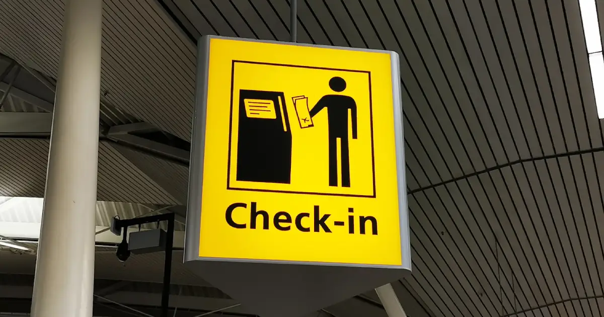 Aeropuerto de Stuttgart · check-in del grupo