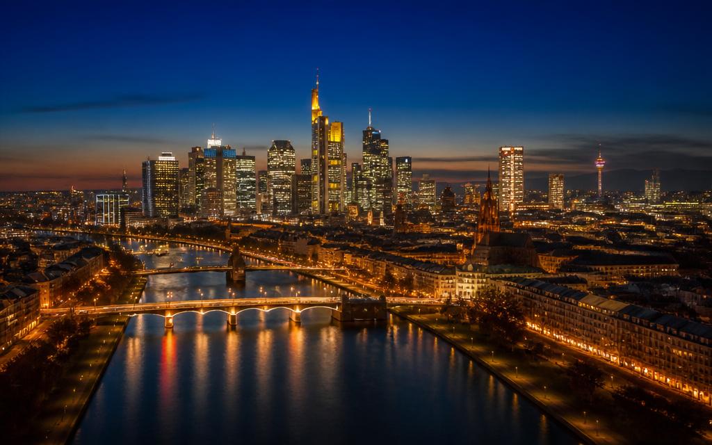 Chegada em Frankfurt
